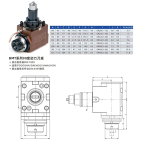 Car milling composite power tool holder BMT0 degree/90 degree/speed increase/two-way/universal new genuine power head SVYE